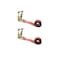 Tie 4 Safe Heavy Duty 2" x 20' Utility Endless Ratchet Tie Down Strap for Cargo Bundling Red, 2PK RT04CK-520E-R-C-2 - alternate 1